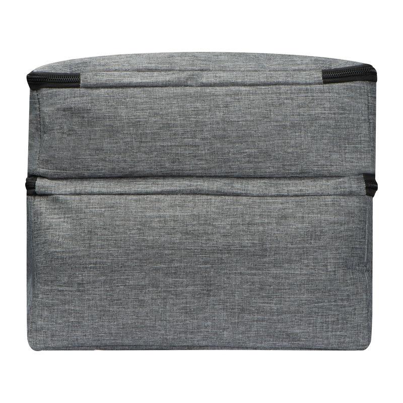 Geantă frigorifică RPET cu 2 compartimente Gri