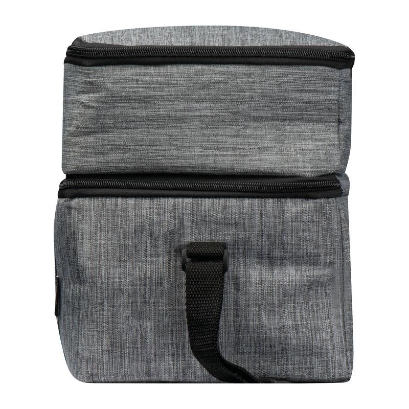 Geantă frigorifică RPET cu 2 compartimente Gri