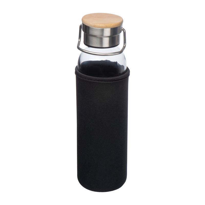 Sticlă de băut cu husă neopren Negru