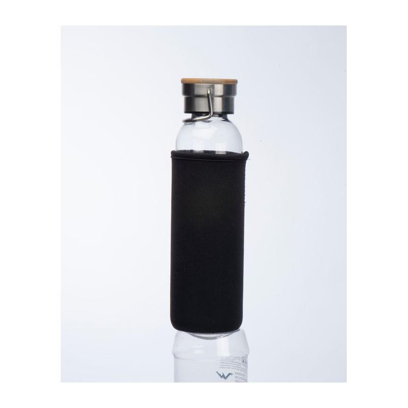Sticlă de băut cu husă neopren Negru
