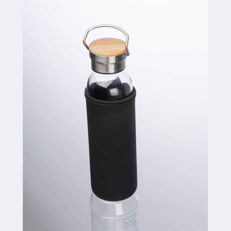 Sticlă de băut cu husă neopren Negru