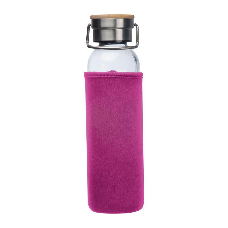 Sticlă de băut cu husă neopren Roz