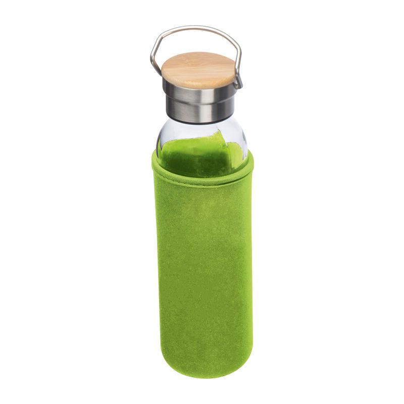 Sticlă de băut cu husă neopren LIght Green