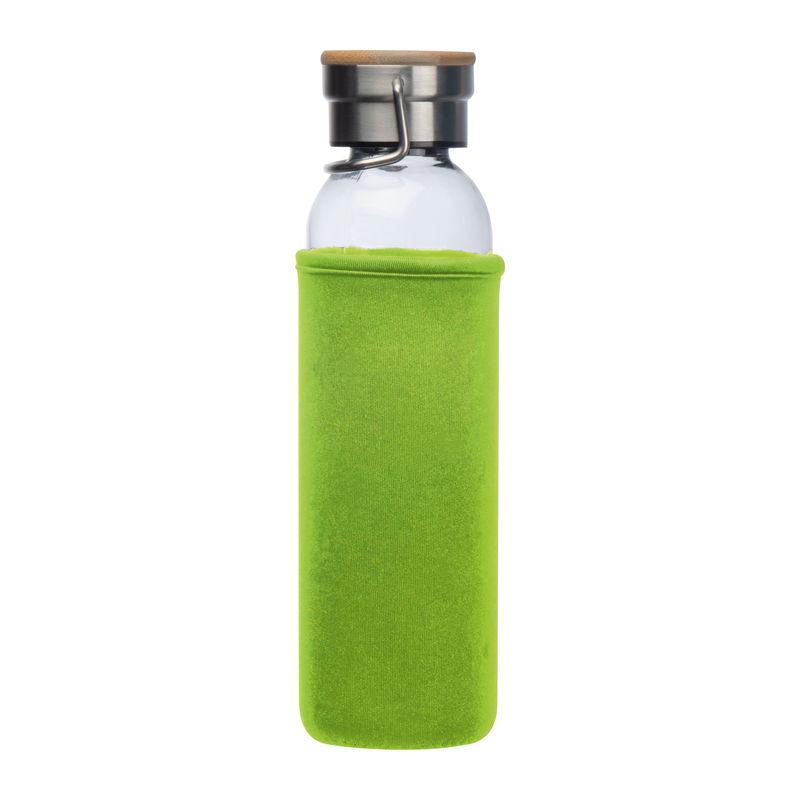 Sticlă de băut cu husă neopren LIght Green