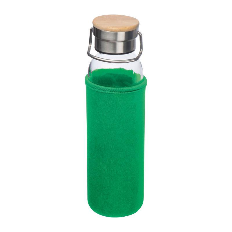 Sticlă de băut cu husă neopren Verde