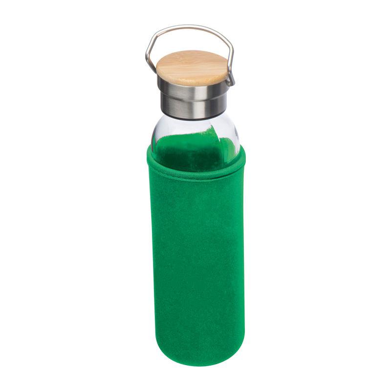 Sticlă de băut cu husă neopren Verde