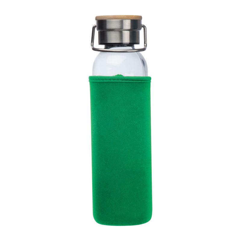 Sticlă de băut cu husă neopren Verde
