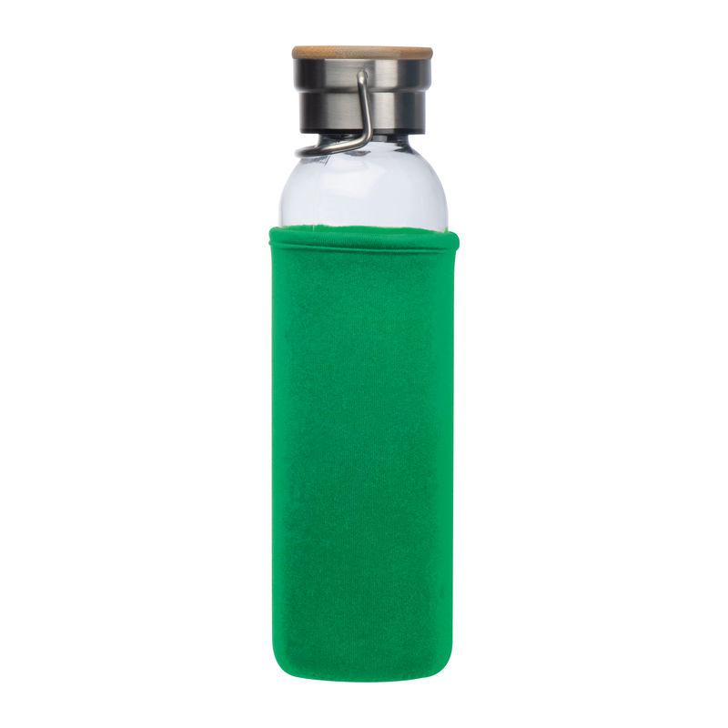 Sticlă de băut cu husă neopren Verde