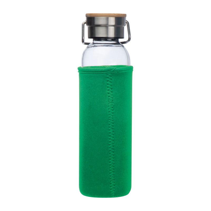 Sticlă de băut cu husă neopren Verde