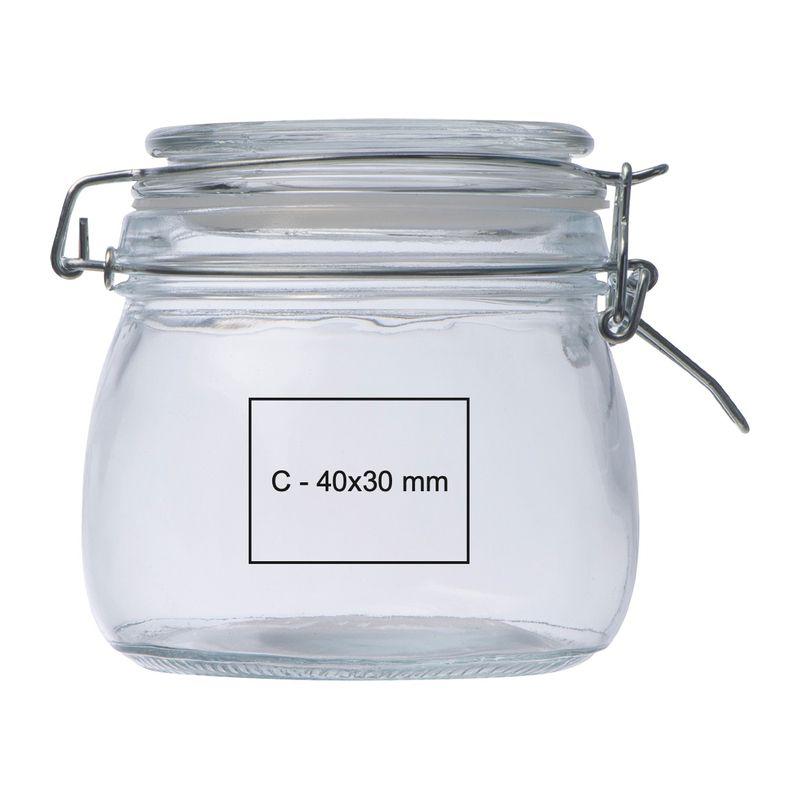 Borcan cu capac blocabil, 400 ml Mixt