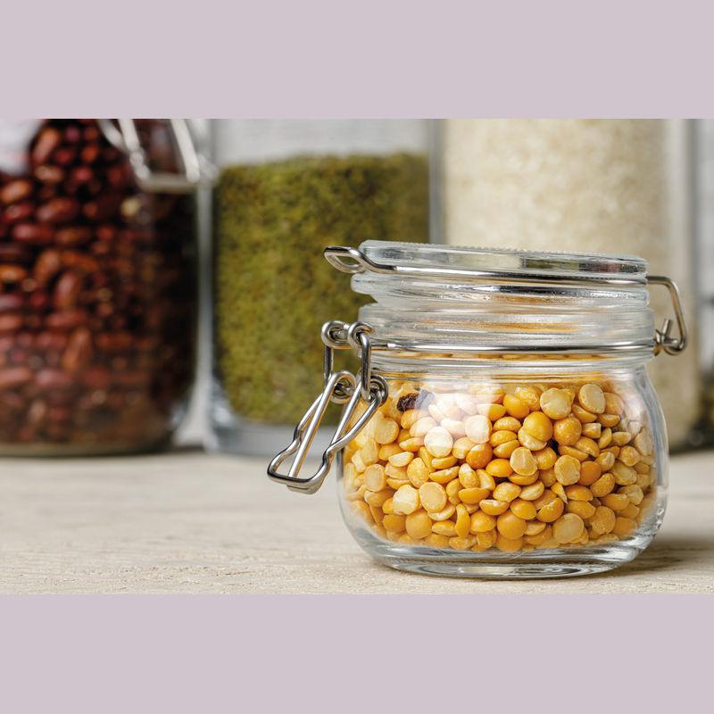 Borcan cu capac blocabil, 400 ml Mixt