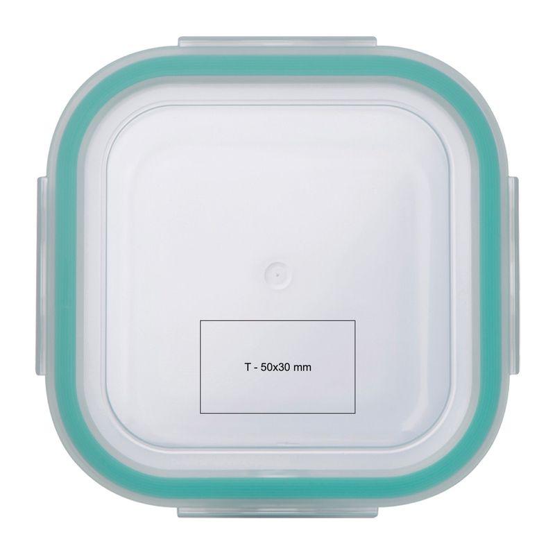 Caserola din sticlă cu capac din plastic Mixt