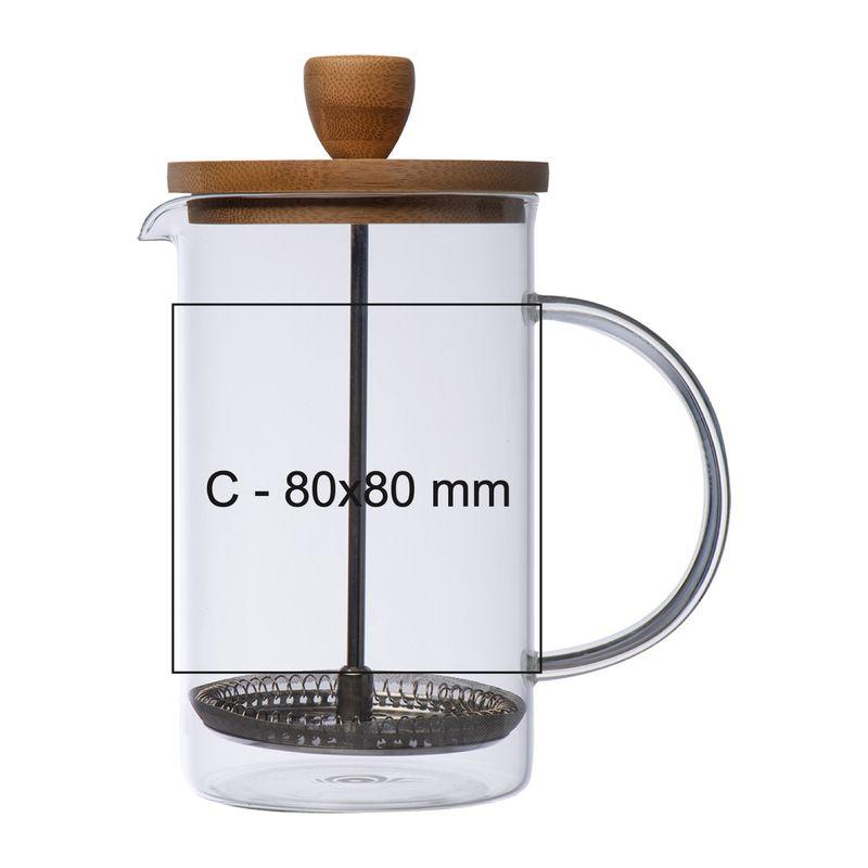 Filtru cafea/ceai cu capac din bambus Mixt