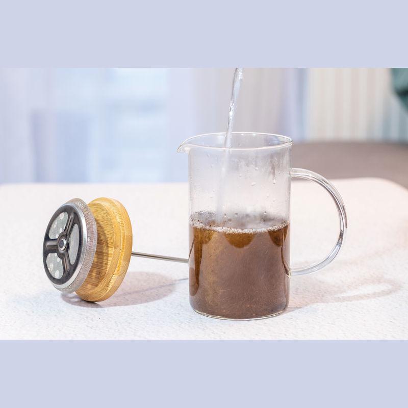 Filtru cafea/ceai cu capac din bambus Mixt