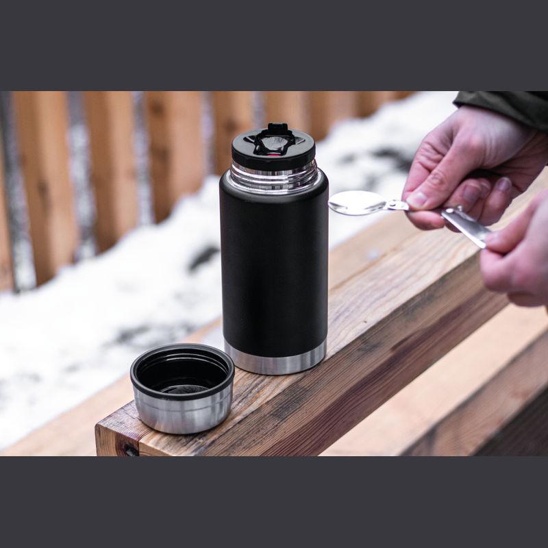 Caserola alimentară cu perete dublu, 750 ml Negru