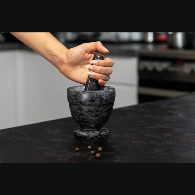 Mojar din marmură Gri