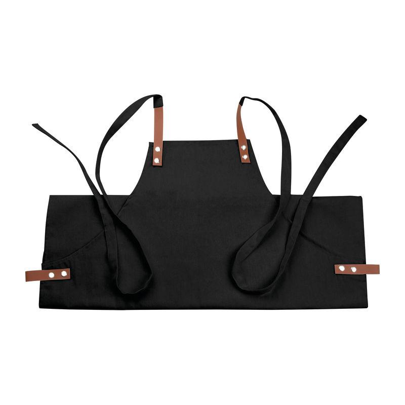 Șorț din bumbac, 340 g Negru