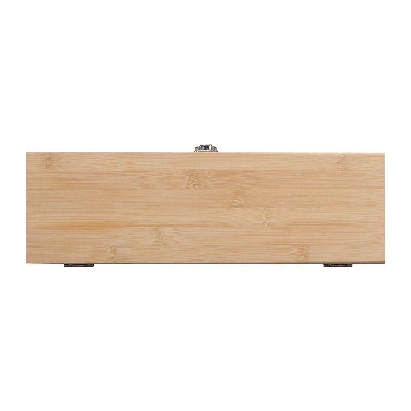 Set pentru vin în cutie din lemn Beige