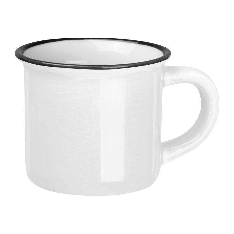 Cană ceramică espresso, 60 ml Alb