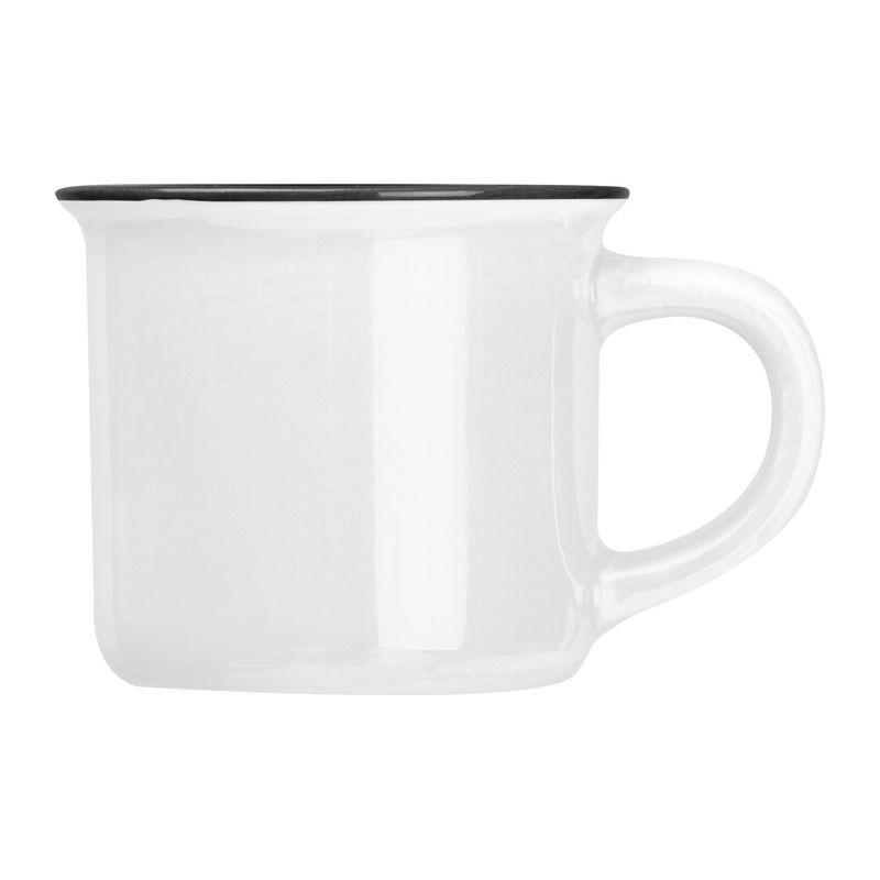 Cană ceramică espresso, 60 ml Alb
