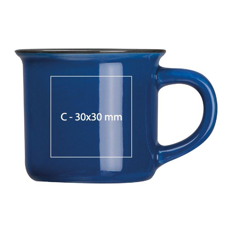 Cană ceramică espresso, 60 ml Albastru