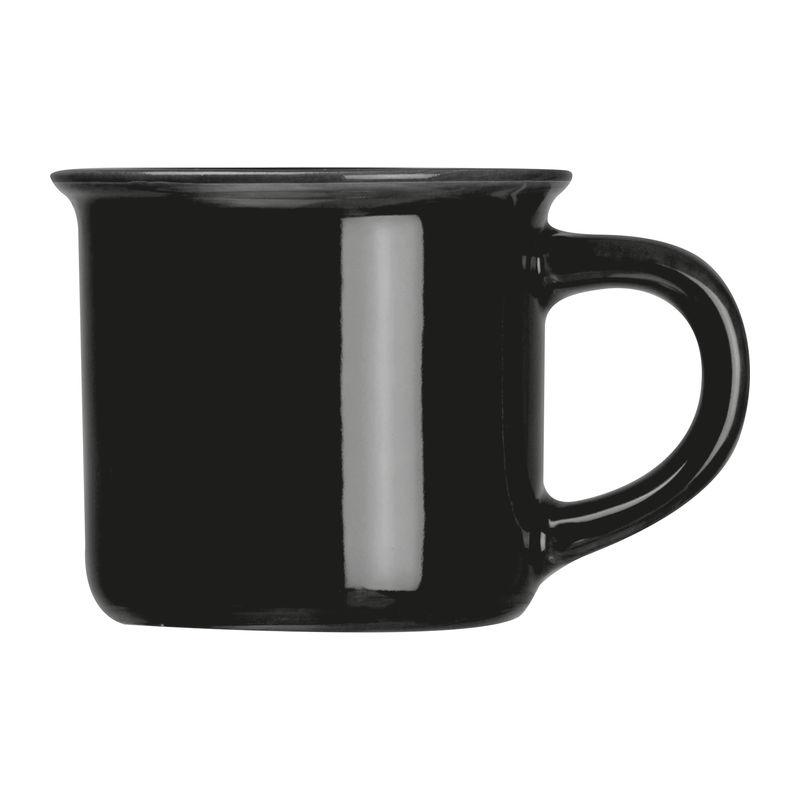 Cană ceramică espresso, 60 ml Negru