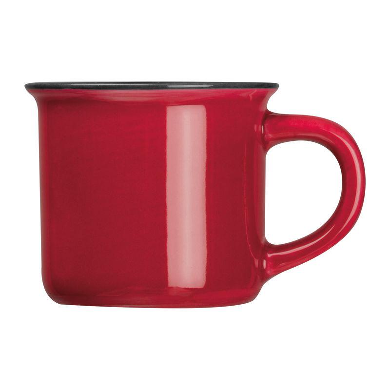 Cană ceramică espresso, 60 ml Roșu