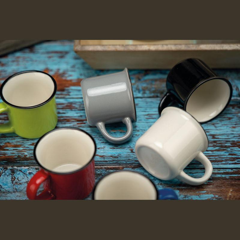 Cană ceramică espresso, 60 ml Roșu