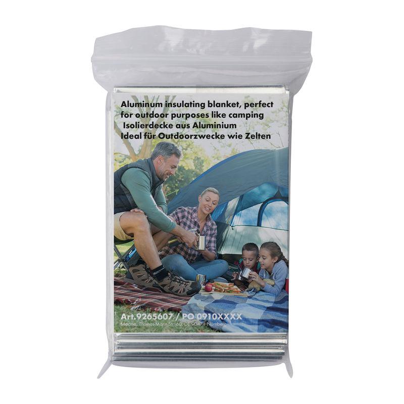 Pătură izolatoare din aluminiu cu husă Gri