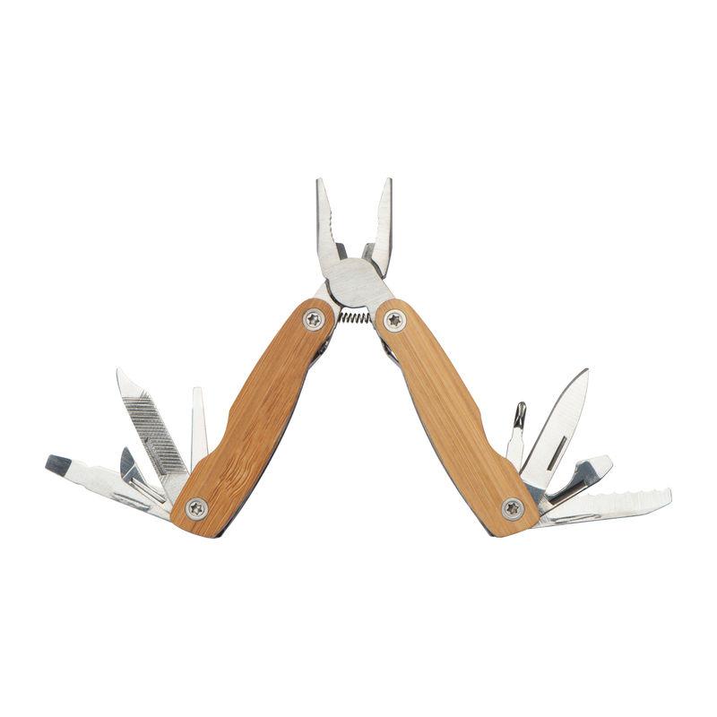 Multitool cu mâner din bambus Beige