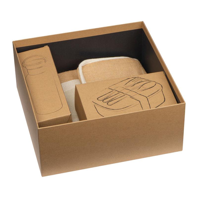 Set cadou cu caserolă și sticlă Negru