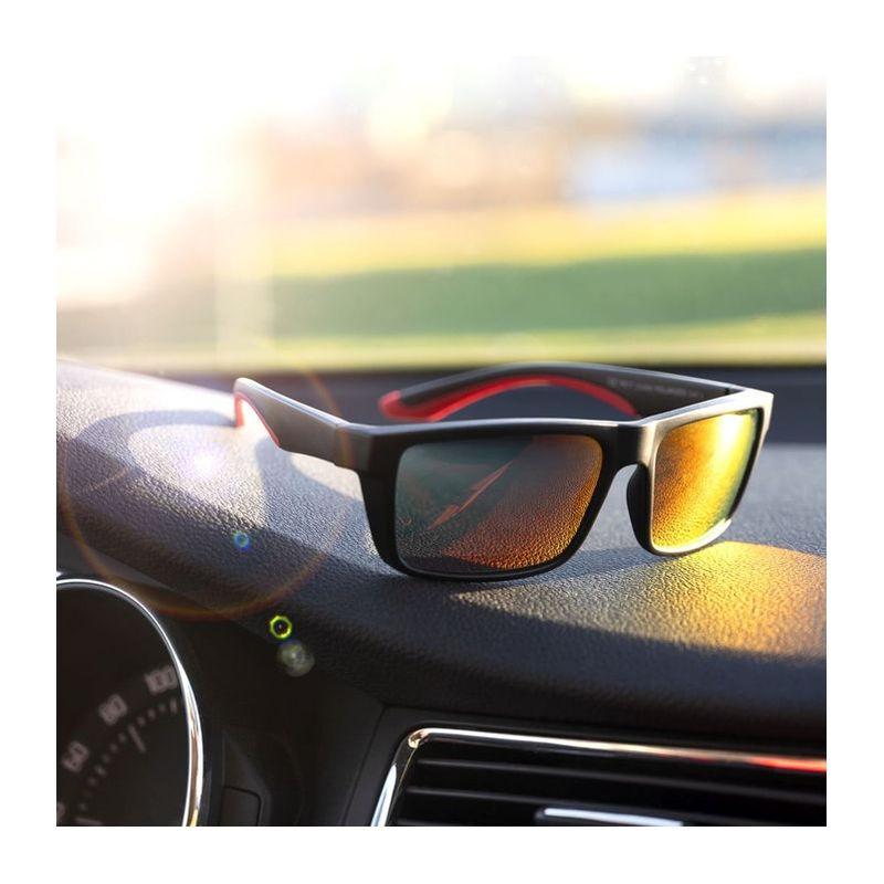 Ochelari de soare sport polarizați Schwarzwolf cu lentile colorate Negru