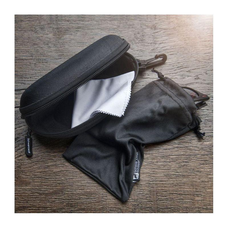 Husă rigidă pentru ochelari de soare ARKANSAS Negru