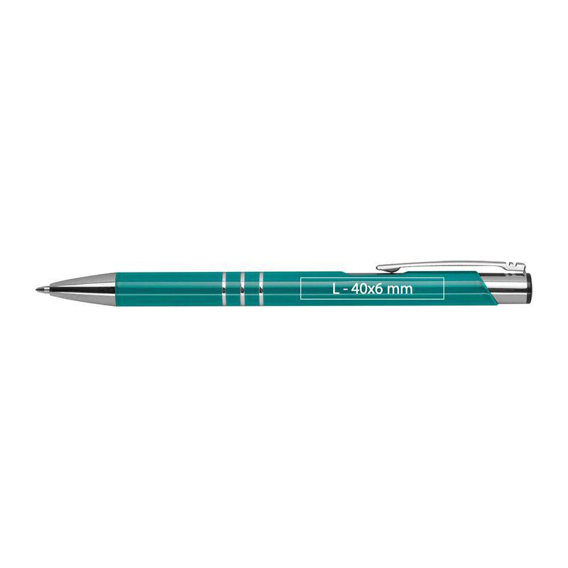 Pix din metal lăcuit Turquoise