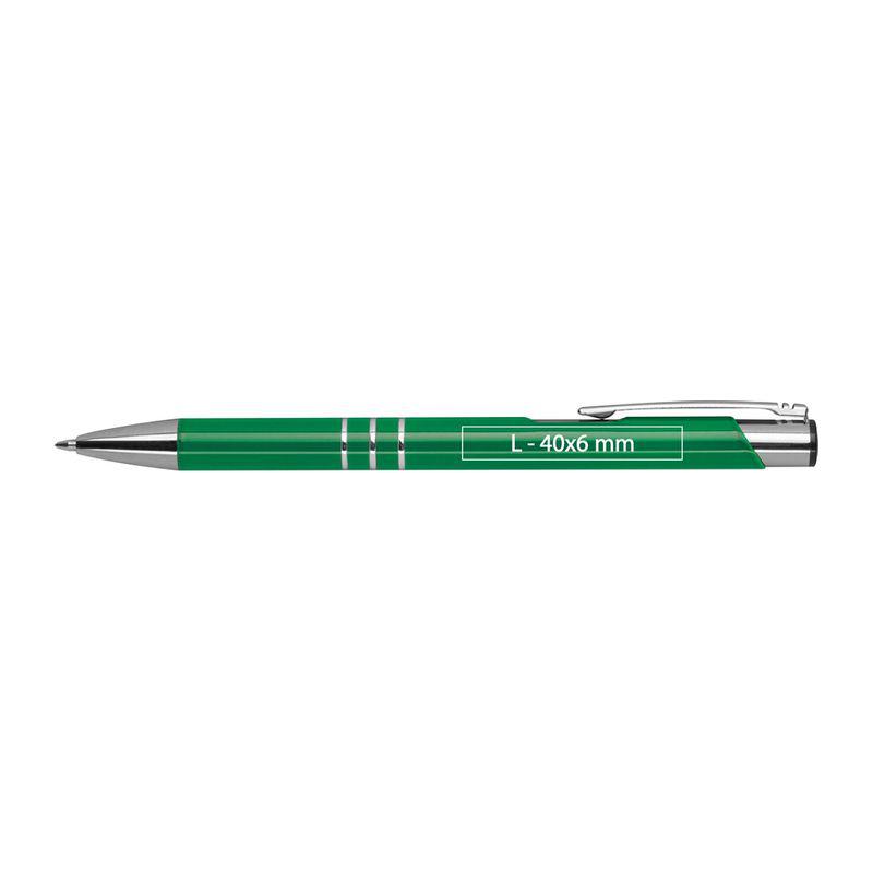 Pix din metal lăcuit Verde
