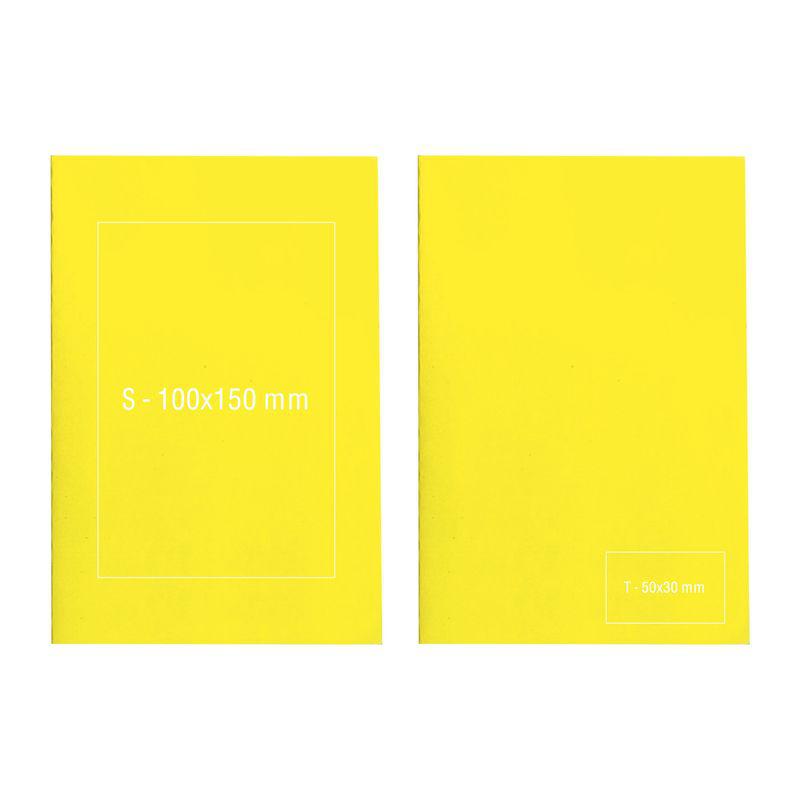 Caiet A5 cu pătrățele Galben