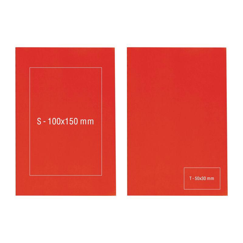 Caiet A5 cu pătrățele Roșu