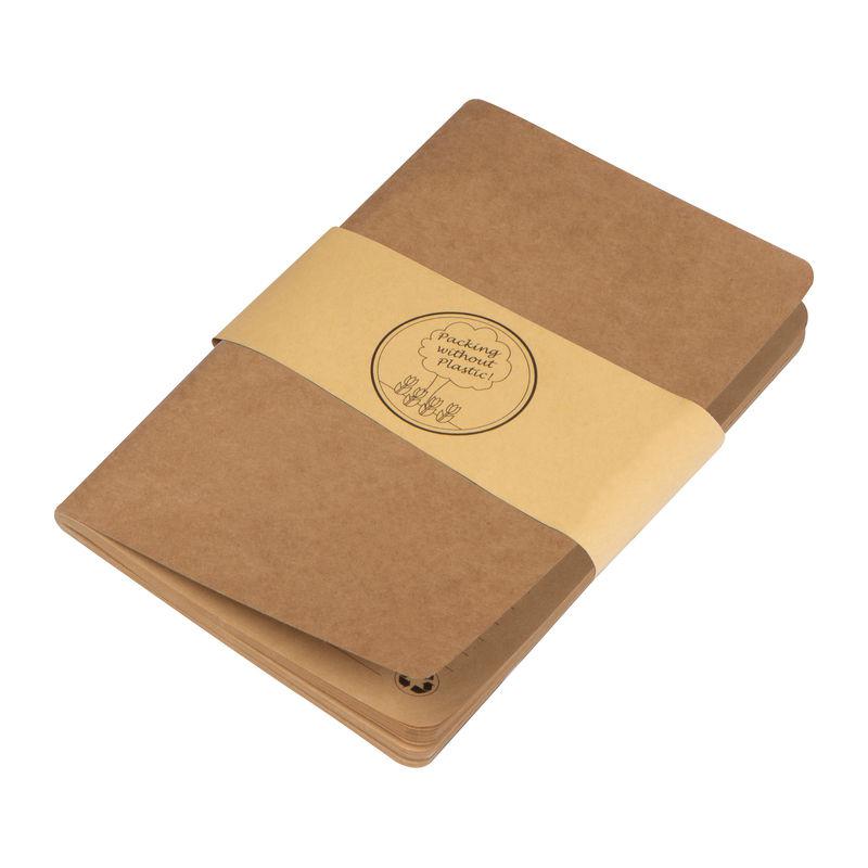 Caiet A5 din hârtie reciclată Beige