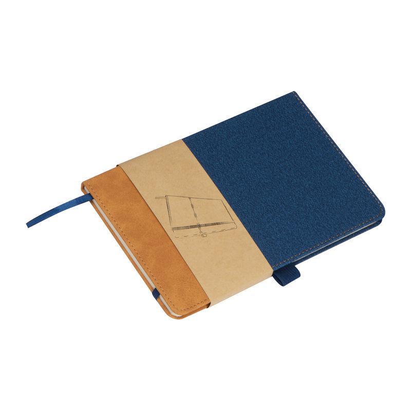 Caiet A5 de notițe din PU Albastru închis