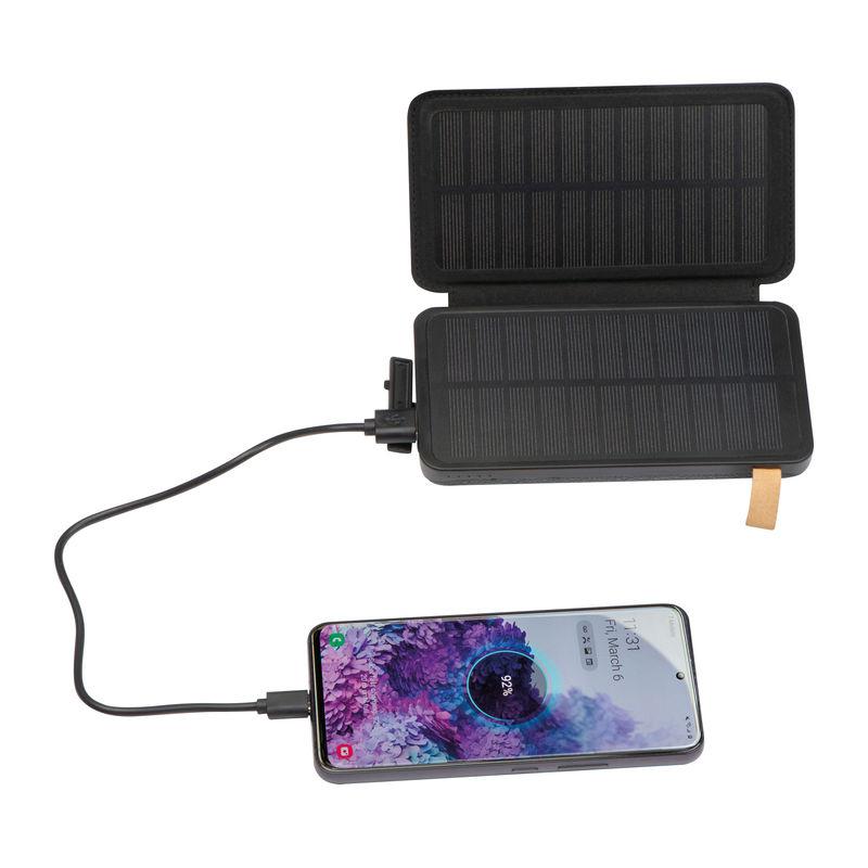 Powerbank solar de 8000mAh Negru