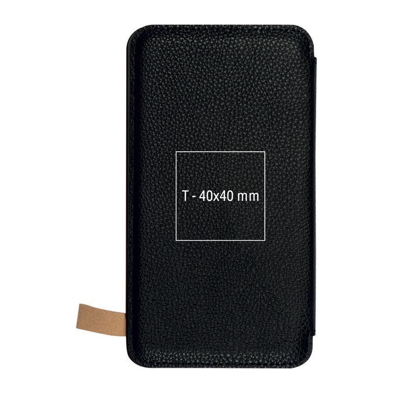 Powerbank solar de 8000mAh Negru