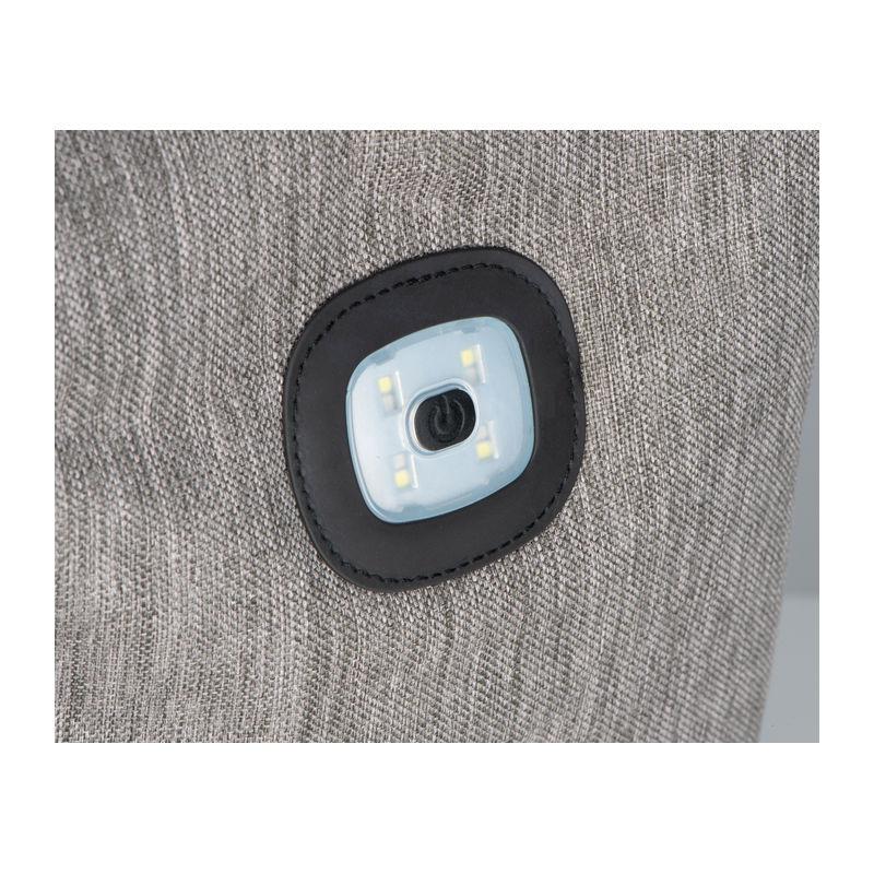 Rucsac cu lumină LED integrat Gri-Argintiu