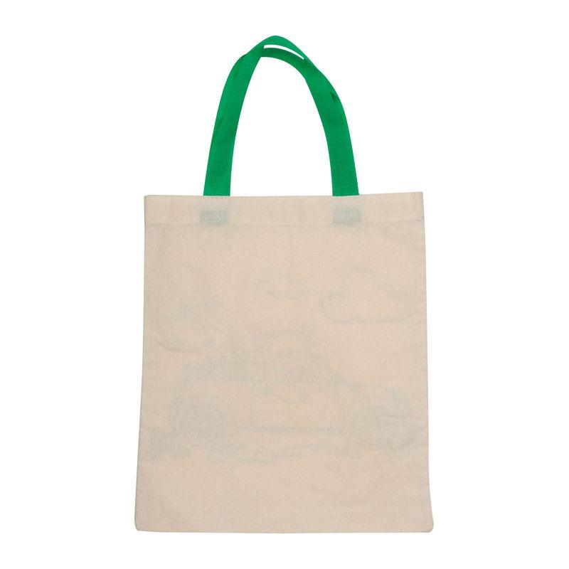 Geantă de bumbac 120 g/m²cu creioane colorate Beige