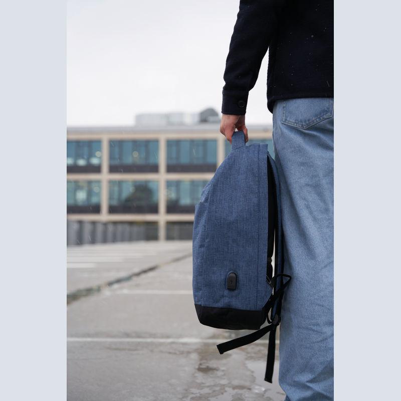 Rucsac laptop din poliester Albastru