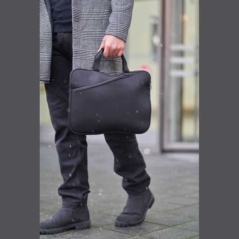 Geantă laptop din neopren Negru