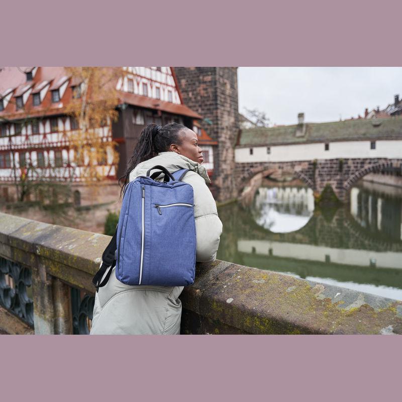 Rucsac din poliester impermeabil Albastru