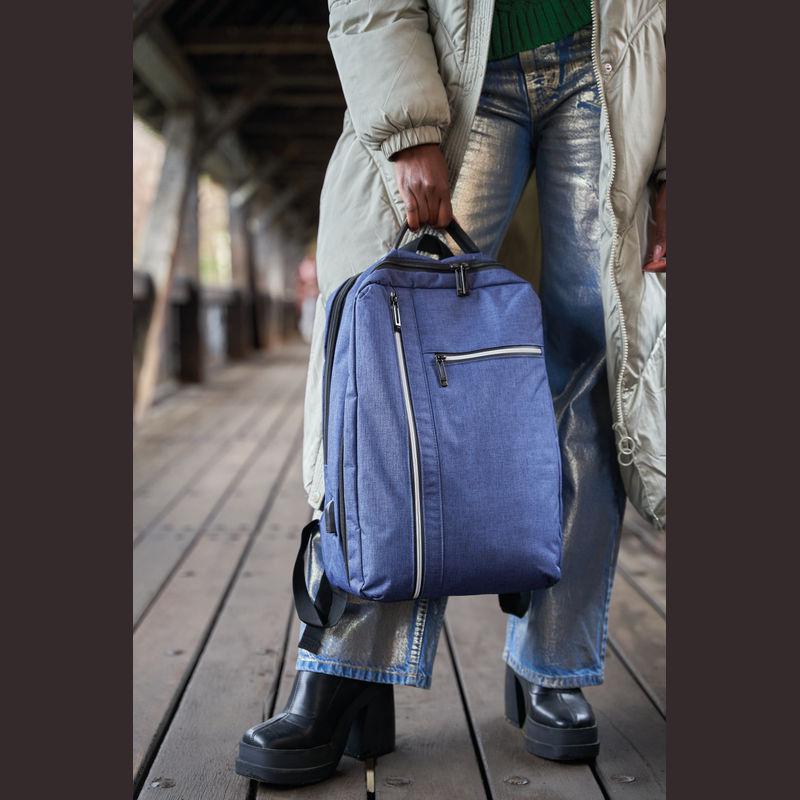 Rucsac din poliester impermeabil Albastru