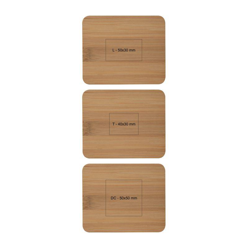 Set manichiură în cutie din bambus Beige