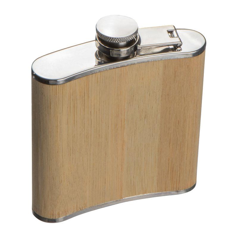 Recipient wisky cu înveliș din bambus Beige