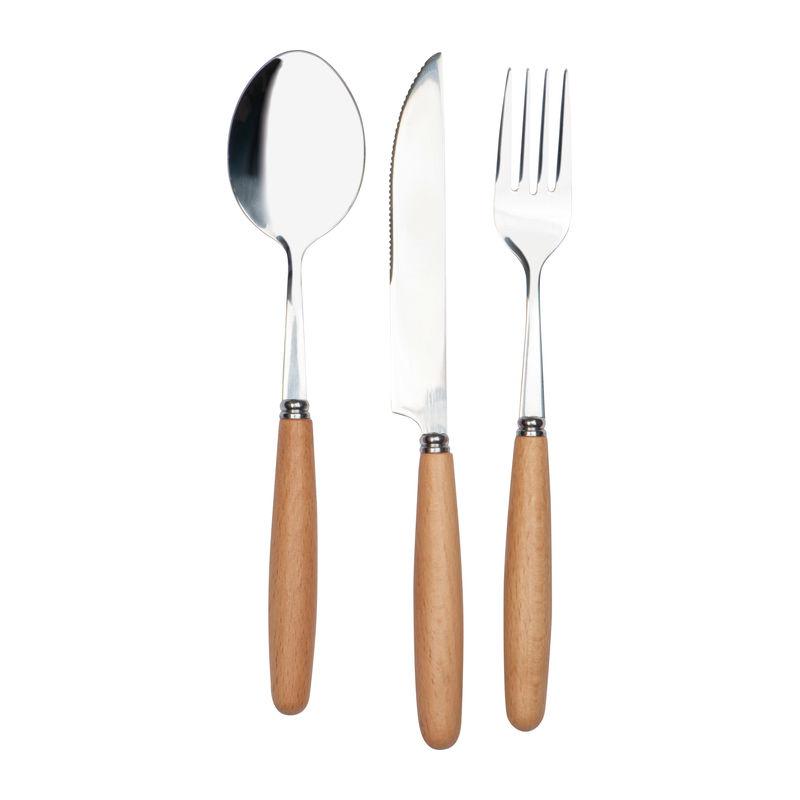 Set de tacâmuri într-o husă din bumbac Beige